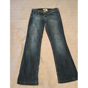 YMI Bootcut Jeans Womens Size 9 Blue Pre-owned Dark Wash Low Rise City of Angels